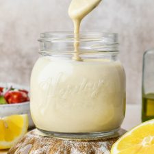 Incredibly Creamy 5-Minute Lemon Garlic Tahini Dressing