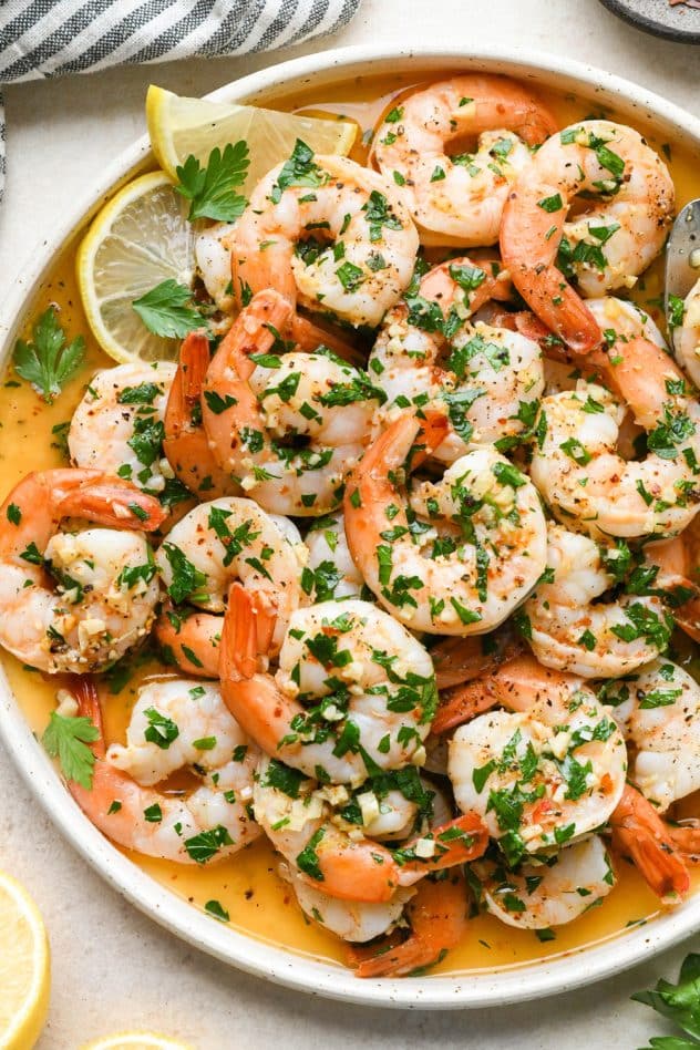 Shrimp Scampi Without Wine - 20 minutes!