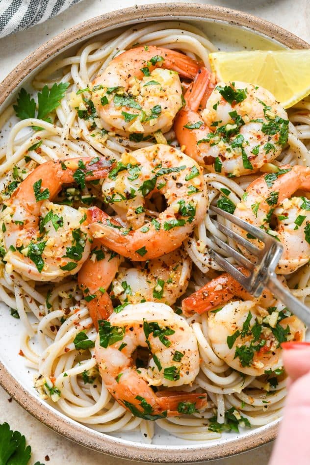 20-Minute Shrimp Scampi Without Wine (Dairy Free)