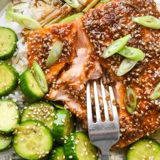 30-Minute Garlic Ginger Glazed Salmon (Gluten Free!)-image