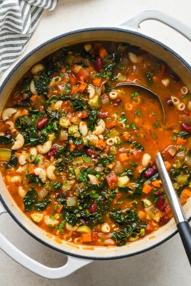 Classic Minestrone Soup with Gluten-Free Noodles