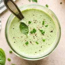 Herby Green Goddess Dressing (Dairy Free!)