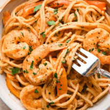 Exceptionally Delicious Cajun Shrimp Pasta (Dairy Free!)
