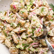 Dill Pickle Potato Salad with Creamy Dill Dressing