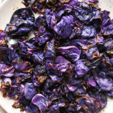 Roasted Chopped Red Cabbage With Olive Oil (Side Dish)